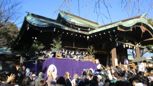 福は内！日枝神社と城岡神社の節分豆まきに行ってきました